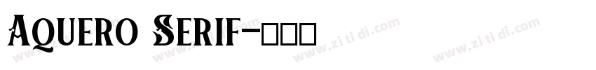 Aquero Serif字体转换